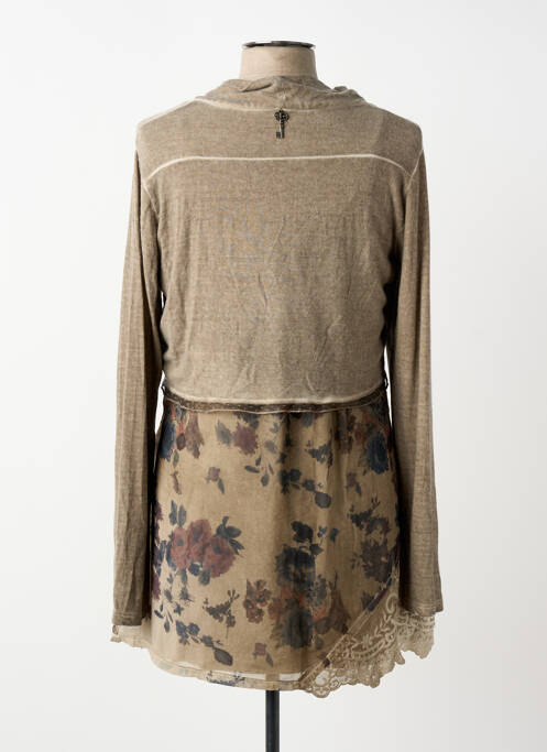 Robe courte marron FRED SABATIER femme