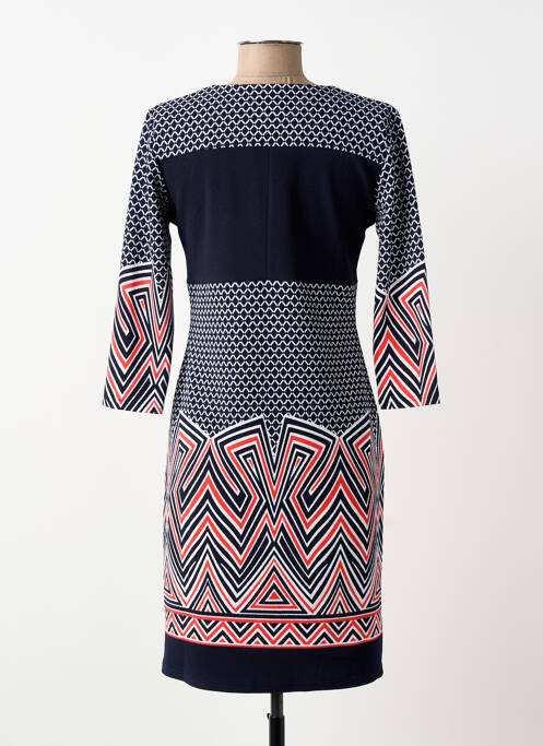 Robe mi-longue bleu GEVANA femme