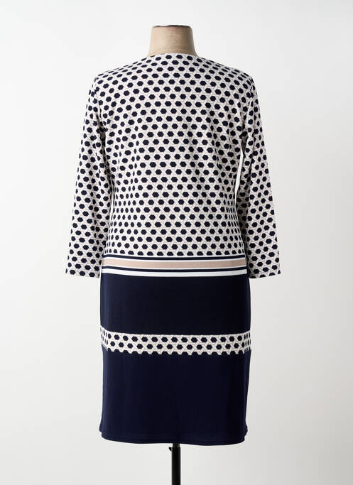 Robe mi-longue bleu GEVANA femme