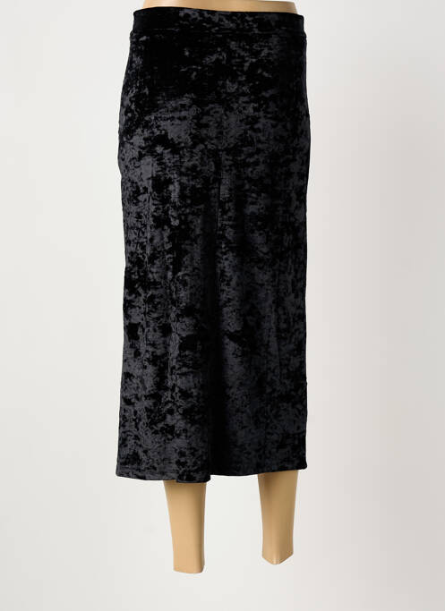 Jupe longue coupe droite noir BIZANCE femme