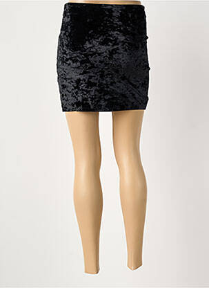 Jupe courte taille élastique noir BIZANCE femme