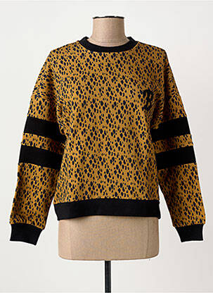Sweat-shirt manches longues manches longues marron BIZANCE femme