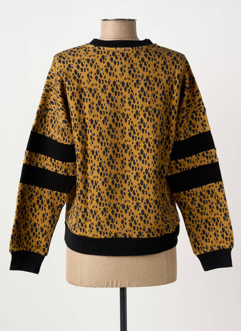 Sweat-shirt manches longues manches longues marron BIZANCE femme