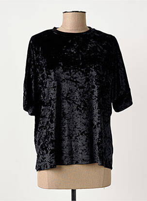 Top stretch manches courtes noir BIZANCE femme