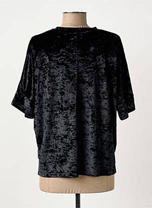 Top stretch manches courtes noir BIZANCE femme