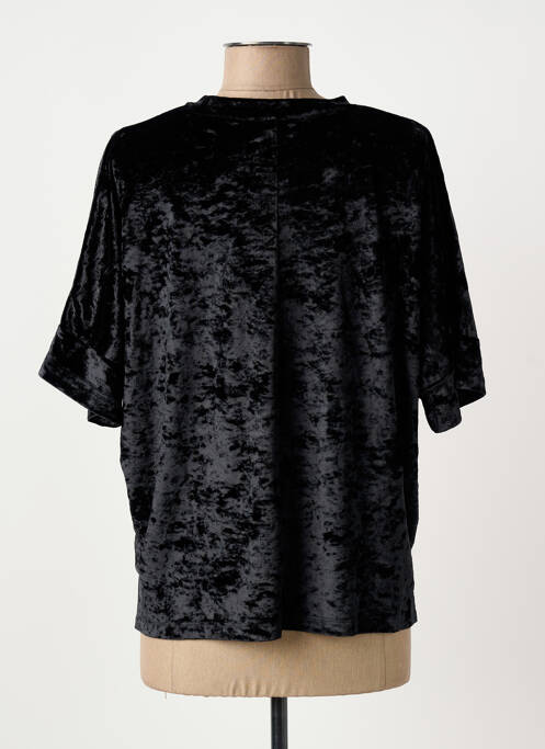 Top stretch manches courtes noir BIZANCE femme