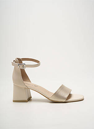 Sandales/nu pieds fermeture bride(s) talon de 4 à 6cm or CAPRICE femme