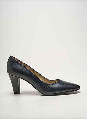 Escarpins tissage satiné talon de 7 à 9cm noir AUX CAPUCINES femme