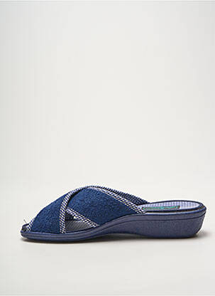 Mules/sabots bout ouvert talon plat jusqu'à 3cm bleu WAPITI femme