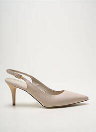 Escarpins fermeture boucle(s) talon de 7 à 9cm beige MOMENTI femme