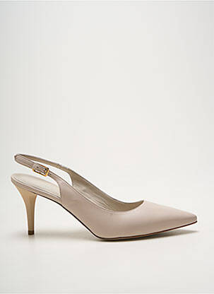 Escarpins fermeture boucle(s) talon de 7 à 9cm beige MOMENTI femme