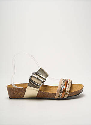 Mules/sabots voute plantaire talon de 4 à 6cm or EMMA femme