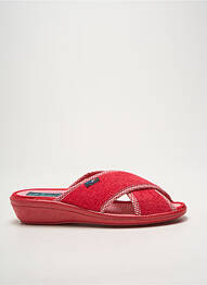 Mules/sabots bout ouvert talon de 4 à 6cm rouge WAPITI femme