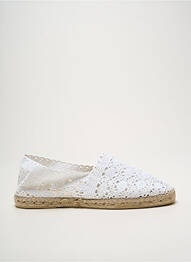 Espadrilles bout rond talon plat jusqu'à 3cm blanc LA MAISON DE L'ESPADRILLE femme