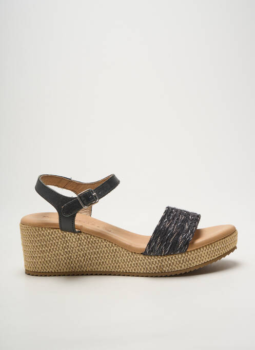 Sandales/nu pieds talon compensé talon de 4 à 6cm noir PEDRO TORRES femme