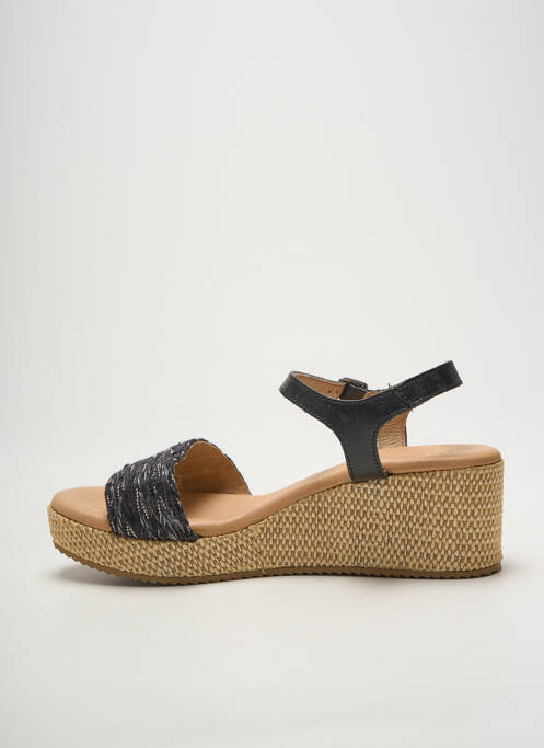 Sandales/nu pieds talon compensé talon de 4 à 6cm noir PEDRO TORRES femme