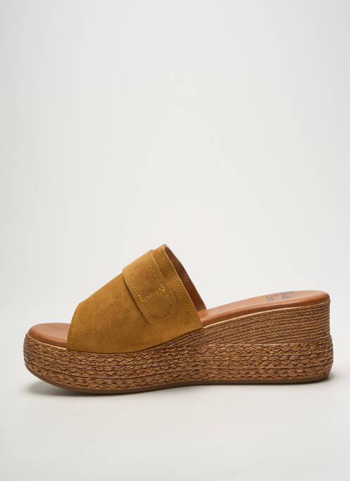 Mules/sabots talon compensé talon de 7 à 9cm marron STUDIO SCARPE femme