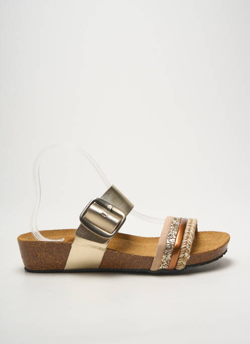 Mules/sabots voute plantaire talon de 4 à 6cm or EMMA femme