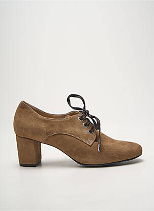Derbies bout rond talon de 4 à 6cm marron D'CHICAS femme