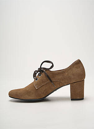 Derbies bout rond talon de 4 à 6cm marron D'CHICAS femme