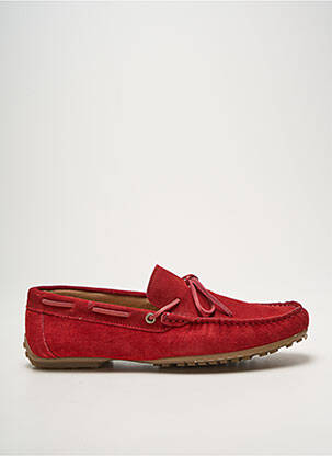 Chaussures bâteau voute plantaire bout carré rouge HIPNESS homme