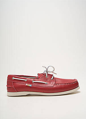 Chaussures bâteau rouge HIPNESS homme