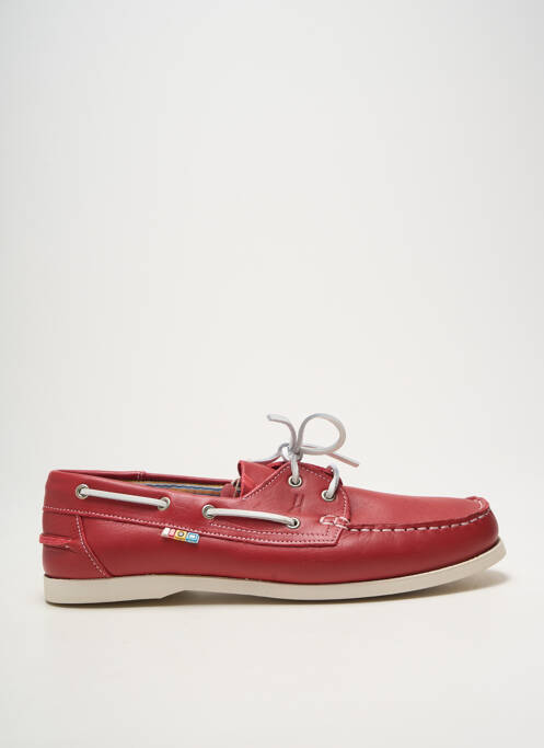 Chaussures bâteau rouge HIPNESS homme