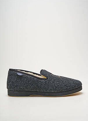 Chaussons/pantoufles bout rond bout rond gris SEMELFLEX homme