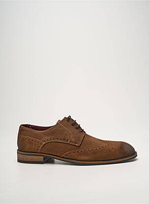 Derbies bout rond talon bas marron PIERRE CARDIN homme
