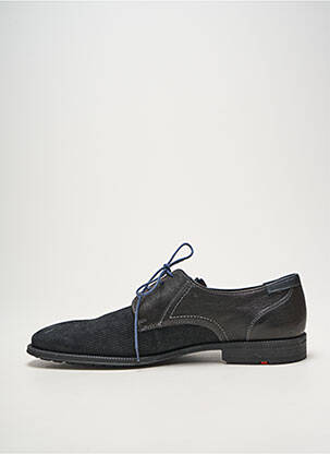 Derbies tissage satiné talon bas noir LLOYD homme