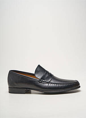 Mocassins voute plantaire chiquet noir CAPONI homme