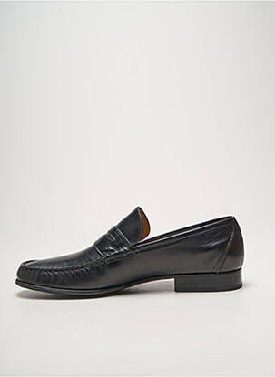 Mocassins voute plantaire chiquet noir CAPONI homme