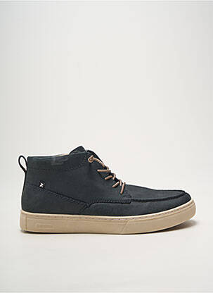Baskets fermeture elastique bout rond bleu RIEKER homme