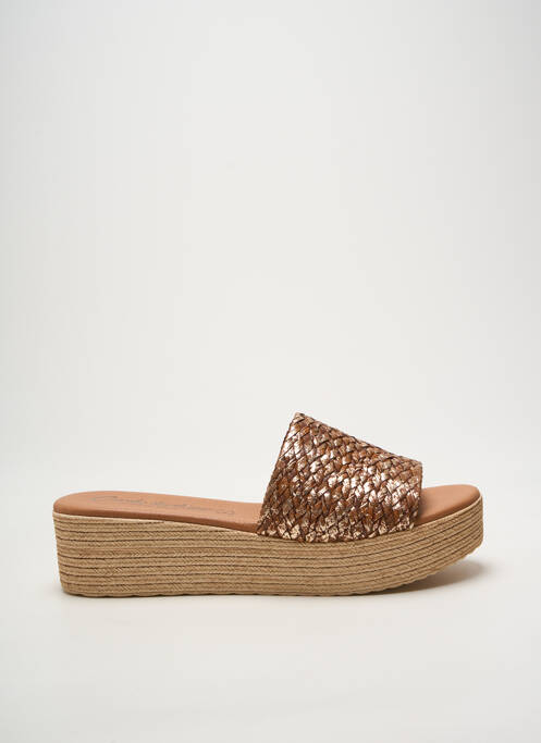 Mules/sabots talon compensé talon de 4 à 6cm marron CARLA TORTOSA femme
