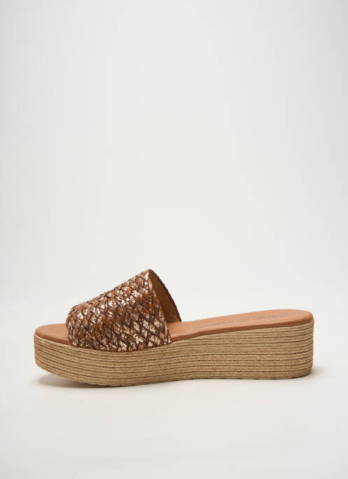 Mules/sabots talon compensé talon de 4 à 6cm marron CARLA TORTOSA femme