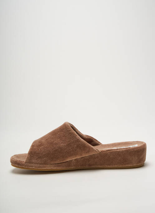 Mules/sabots bout ouvert talon plat jusqu'à 3cm marron ROMIKA femme