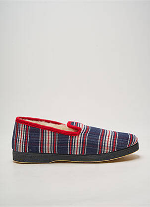 Chaussons/pantoufles bout rond bout rond bleu SEMELFLEX homme