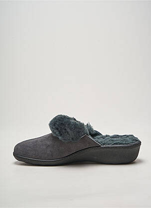 Chaussons/pantoufles bout rond talon de 4 à 6cm gris WESTLAND femme