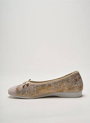 Chaussons/pantoufles tissage satiné talon plat jusqu'à 3cm or SEMELFLEX femme