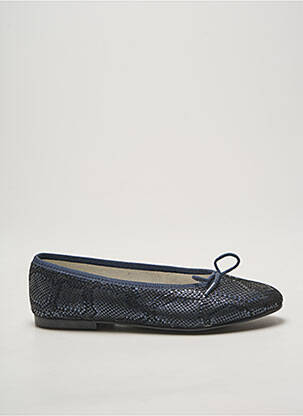 Ballerines impression talon plat jusqu'à 3cm bleu HIRICA femme