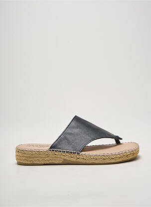 Tongs noir LA MAISON DE L'ESPADRILLE femme