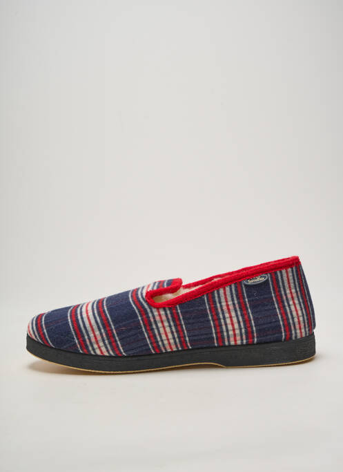 Chaussons/pantoufles bout rond bout rond bleu SEMELFLEX homme