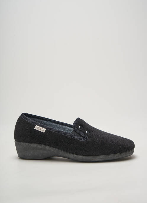 Chaussons/pantoufles bout rond talon plat jusqu'à 3cm noir LA MAISON DE L'ESPADRILLE femme