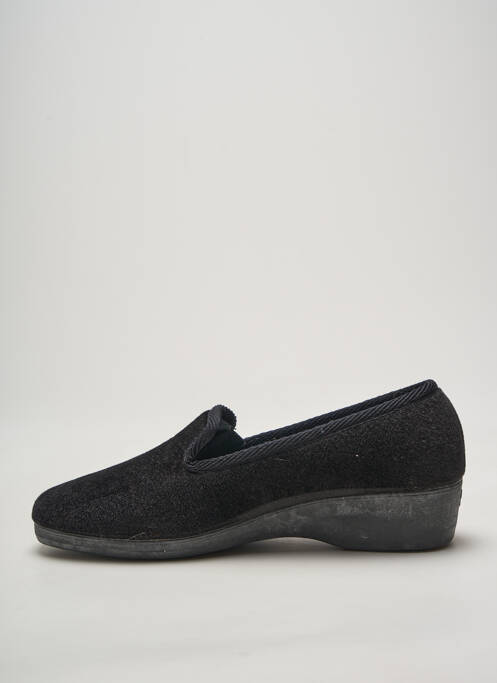 Chaussons/pantoufles bout rond talon plat jusqu'à 3cm noir LA MAISON DE L'ESPADRILLE femme