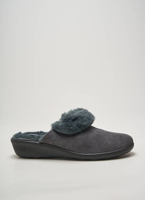 Chaussons/pantoufles bout rond talon de 4 à 6cm gris WESTLAND femme