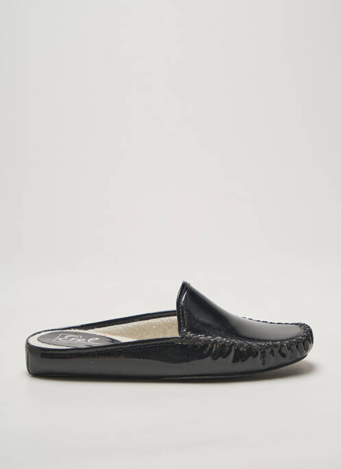 Chaussons/pantoufles talon plat jusqu'à 3cm noir EREL femme