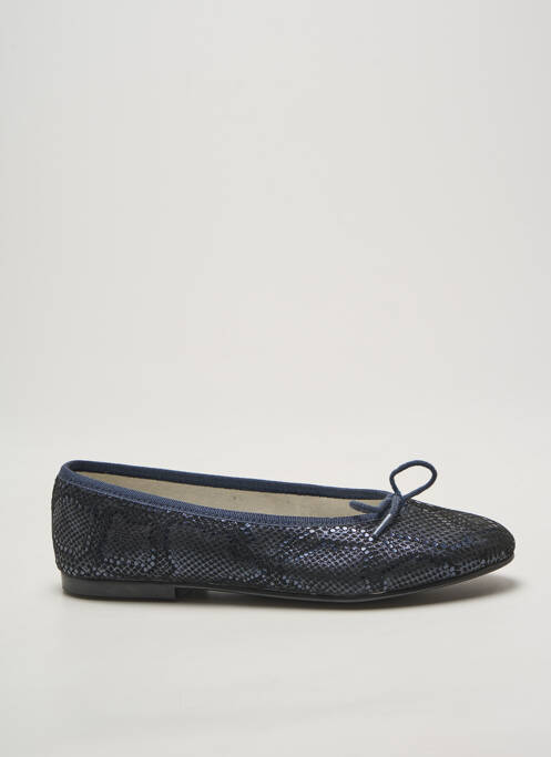 Ballerines impression talon plat jusqu'à 3cm bleu HIRICA femme