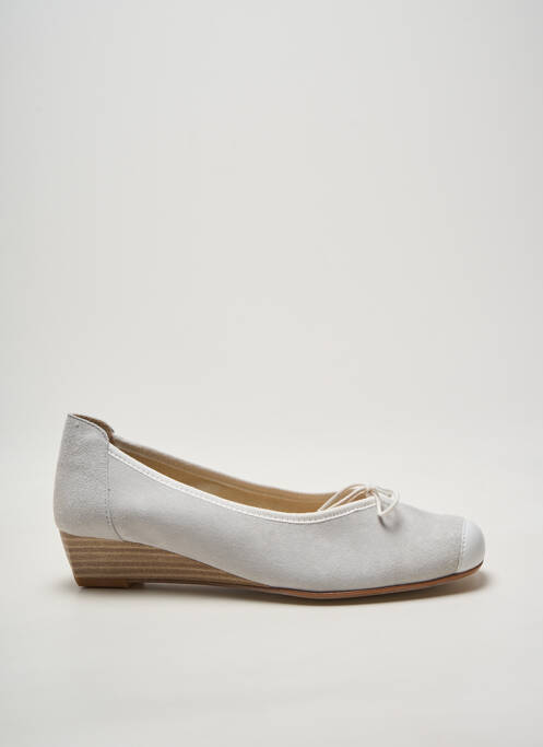 Ballerines bout carré talon plat jusqu'à 3cm gris HIRICA femme