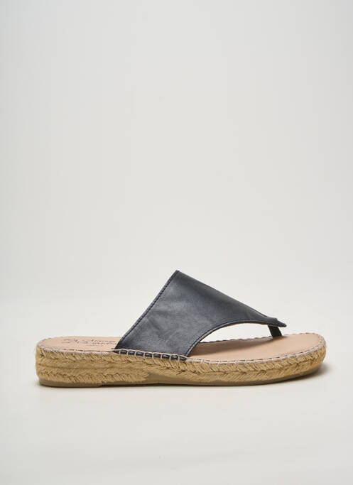 Tongs noir LA MAISON DE L'ESPADRILLE femme