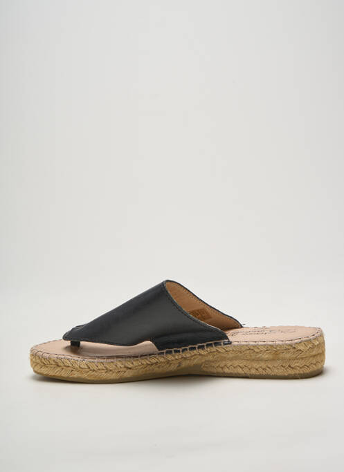 Tongs noir LA MAISON DE L'ESPADRILLE femme